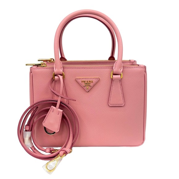 PRADA 2WAY Shoulder Bag Galleria Saffiano Lux Pink - Picture 1 of 12